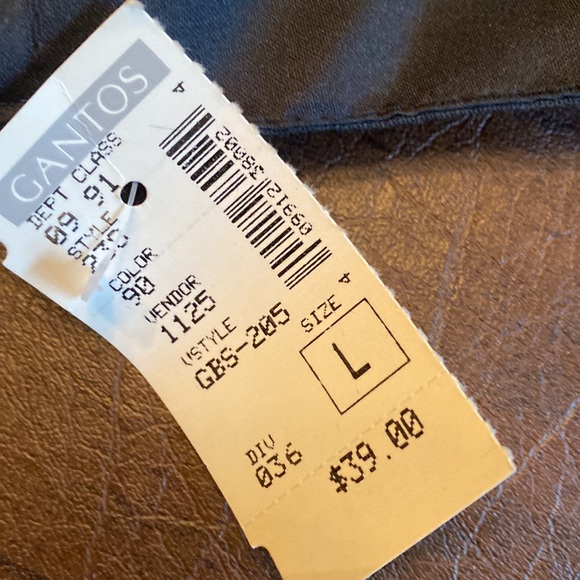 Multi color bustier with Velcro back closure and adjustable Velcro neck strap. - Picture 3 of 6